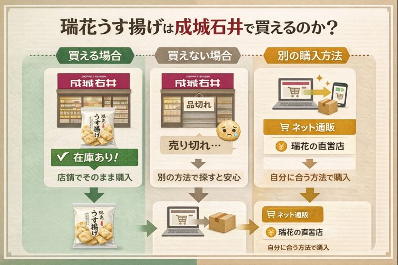 瑞花のうす揚げは成城石井で買える?